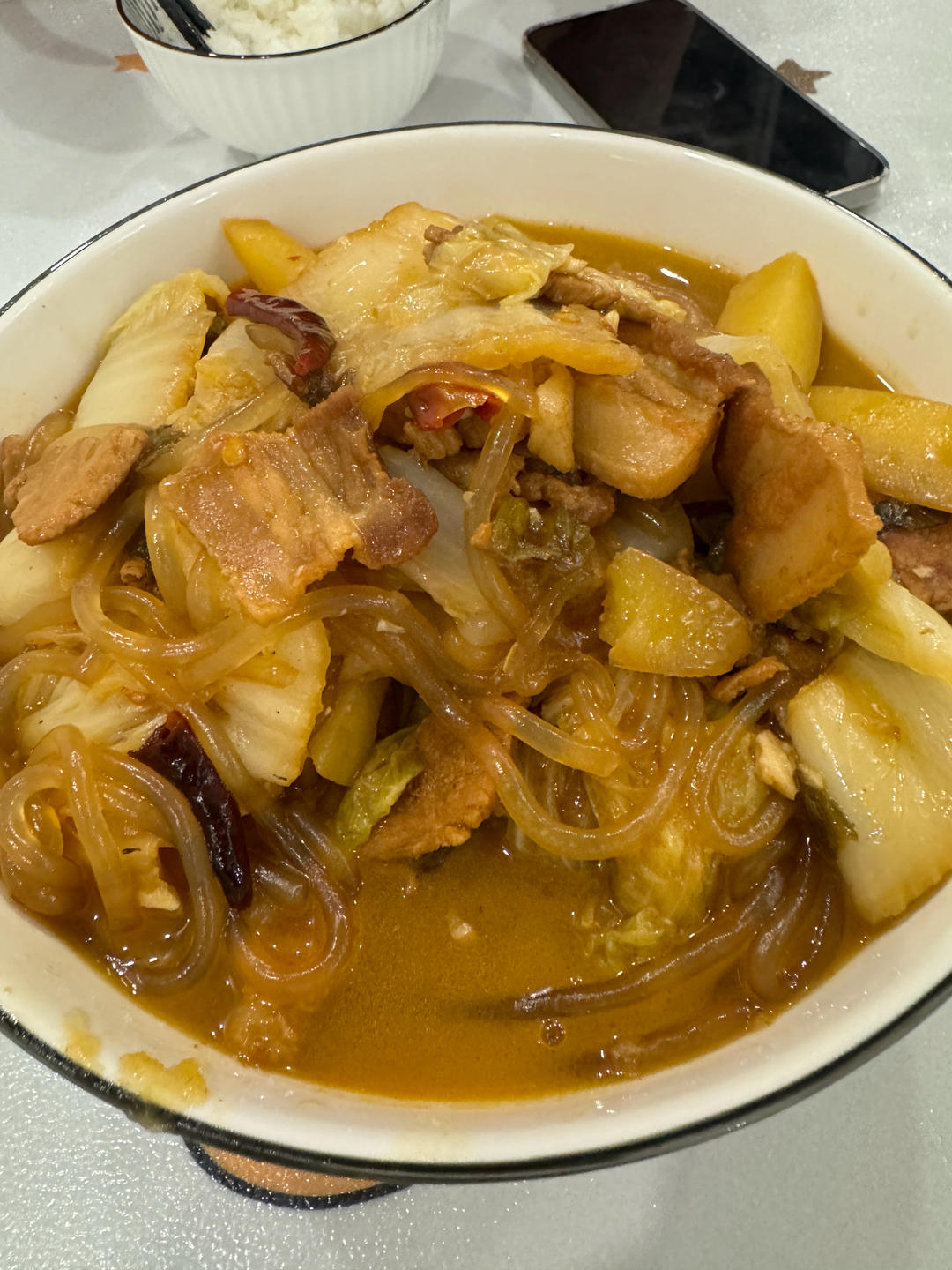 猪肉白菜炖粉条