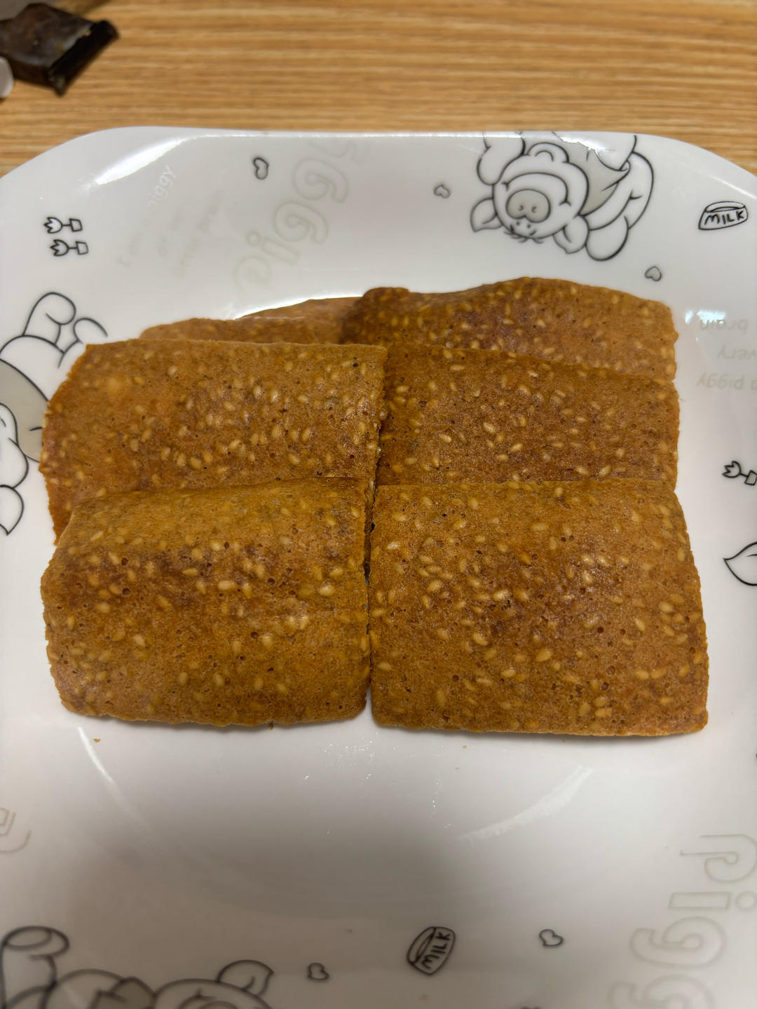 芝麻薄脆饼干，一步操作，超级简单