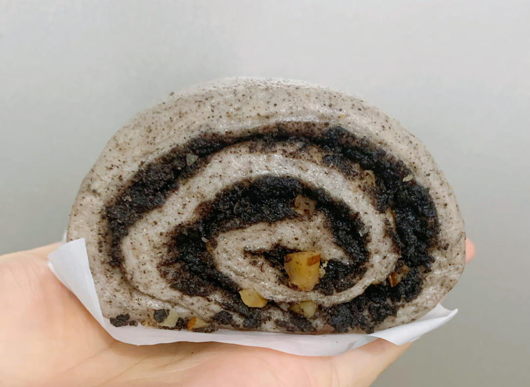 硬控法国人的花式馒头做起来—黑芝麻馒头卷