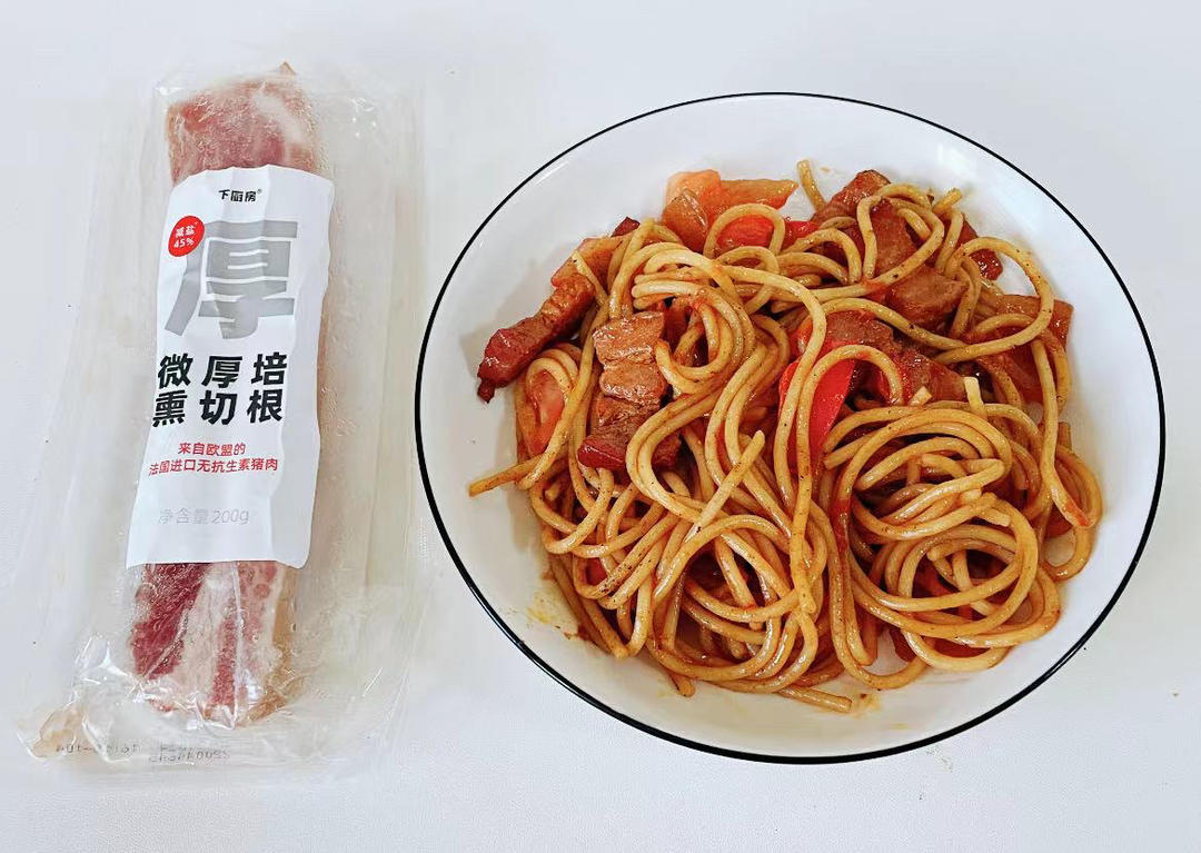 培根番茄蘑菇意面