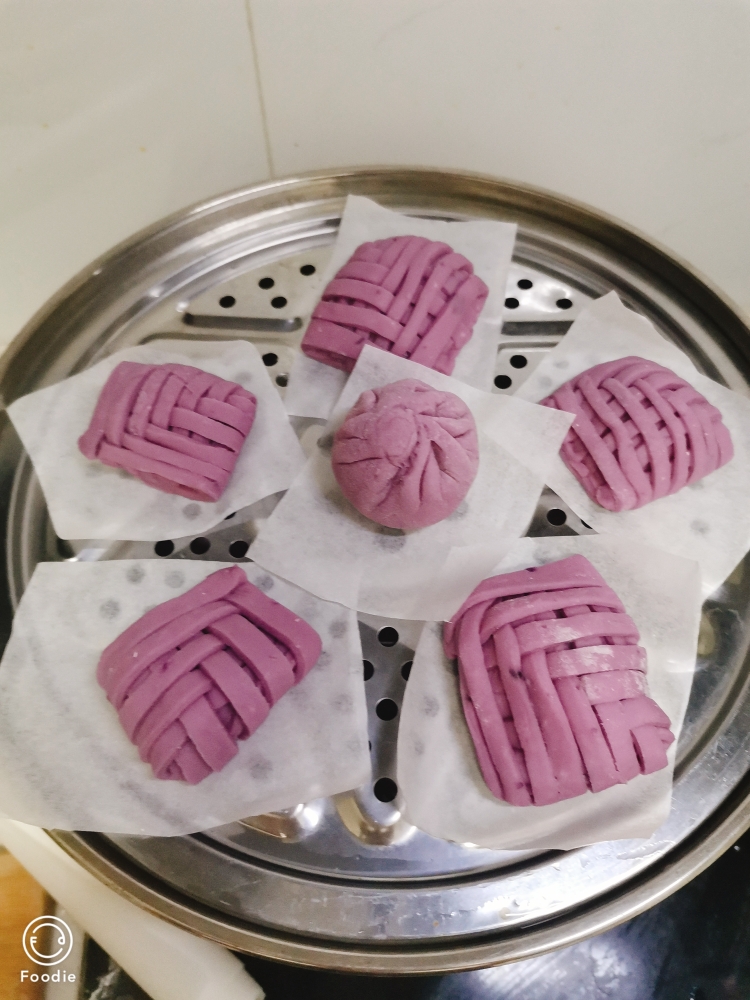 紫薯山药包（造型馒头）的做法 步骤19