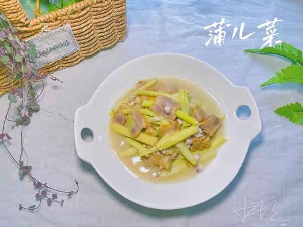 太太乐鲜鸡汁快手菜之『淮扬菜』2⃣【鸡汁烩咸五花蒲儿菜】❗🥢