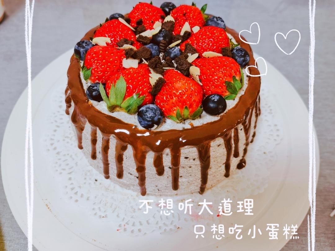 私房烘焙｜奥利奥淋面生日蛋糕