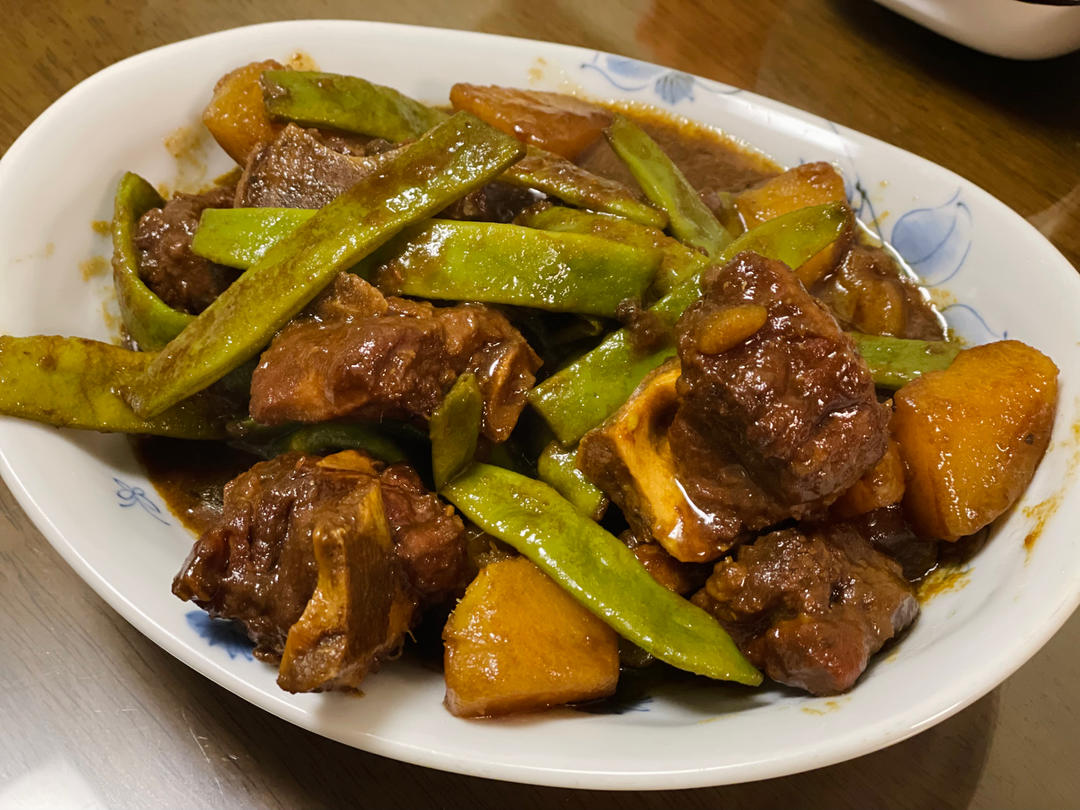 硬菜代表--排骨炖豆角土豆（豆角焖面胚子）