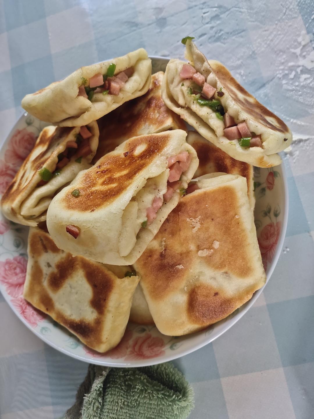 青椒火腿饼