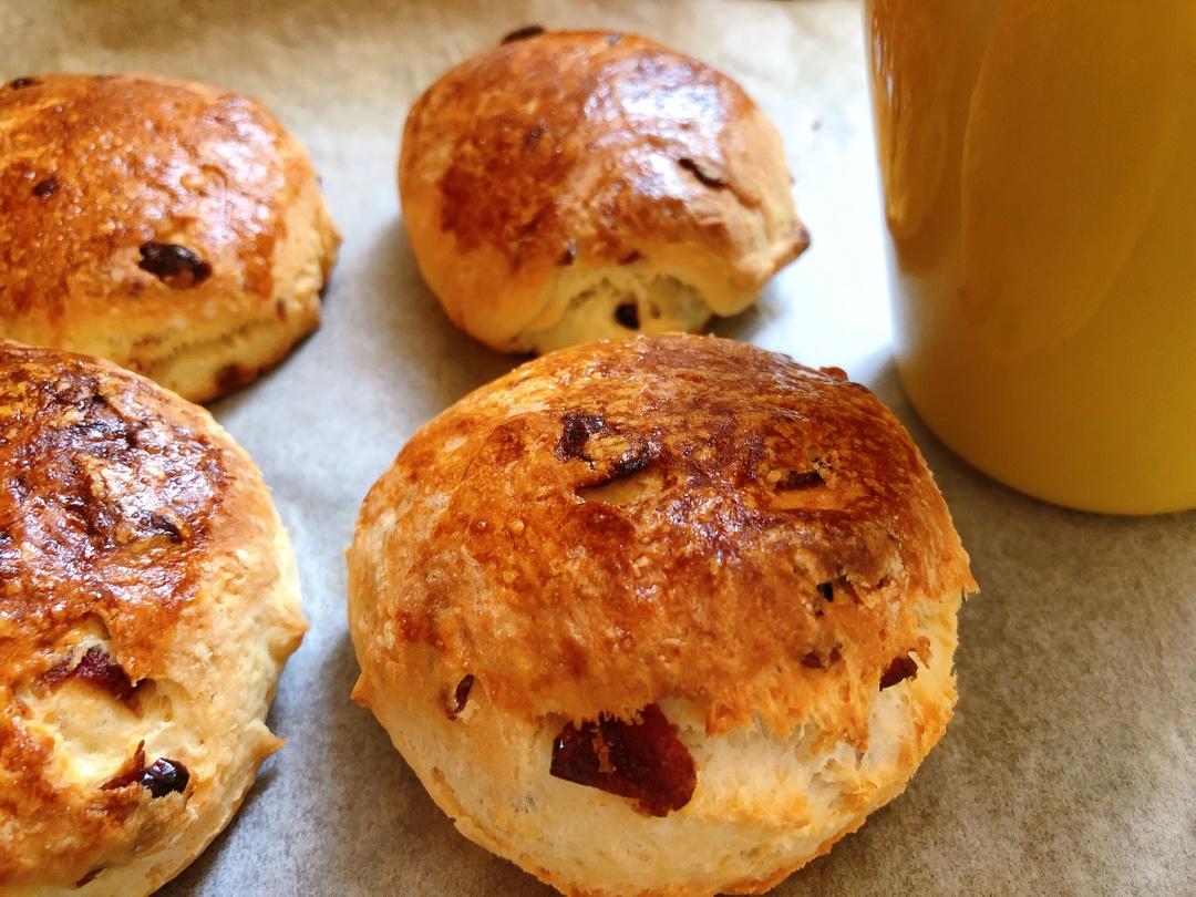 【司康控】无泡打粉的蔓越莓司康