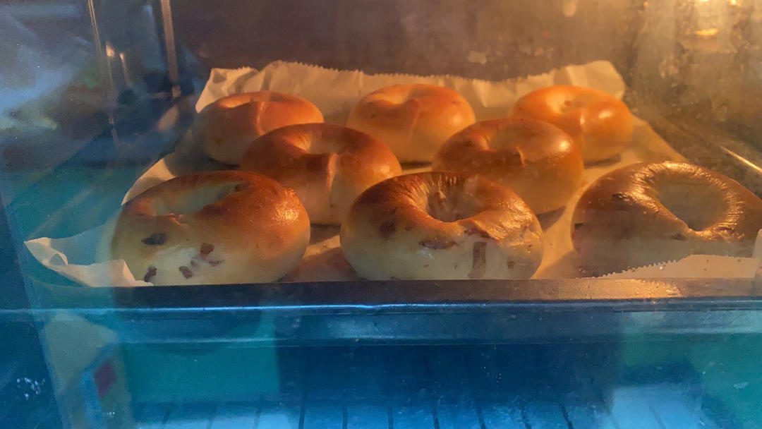 减脂神器 无油无糖钻石纹原味贝果