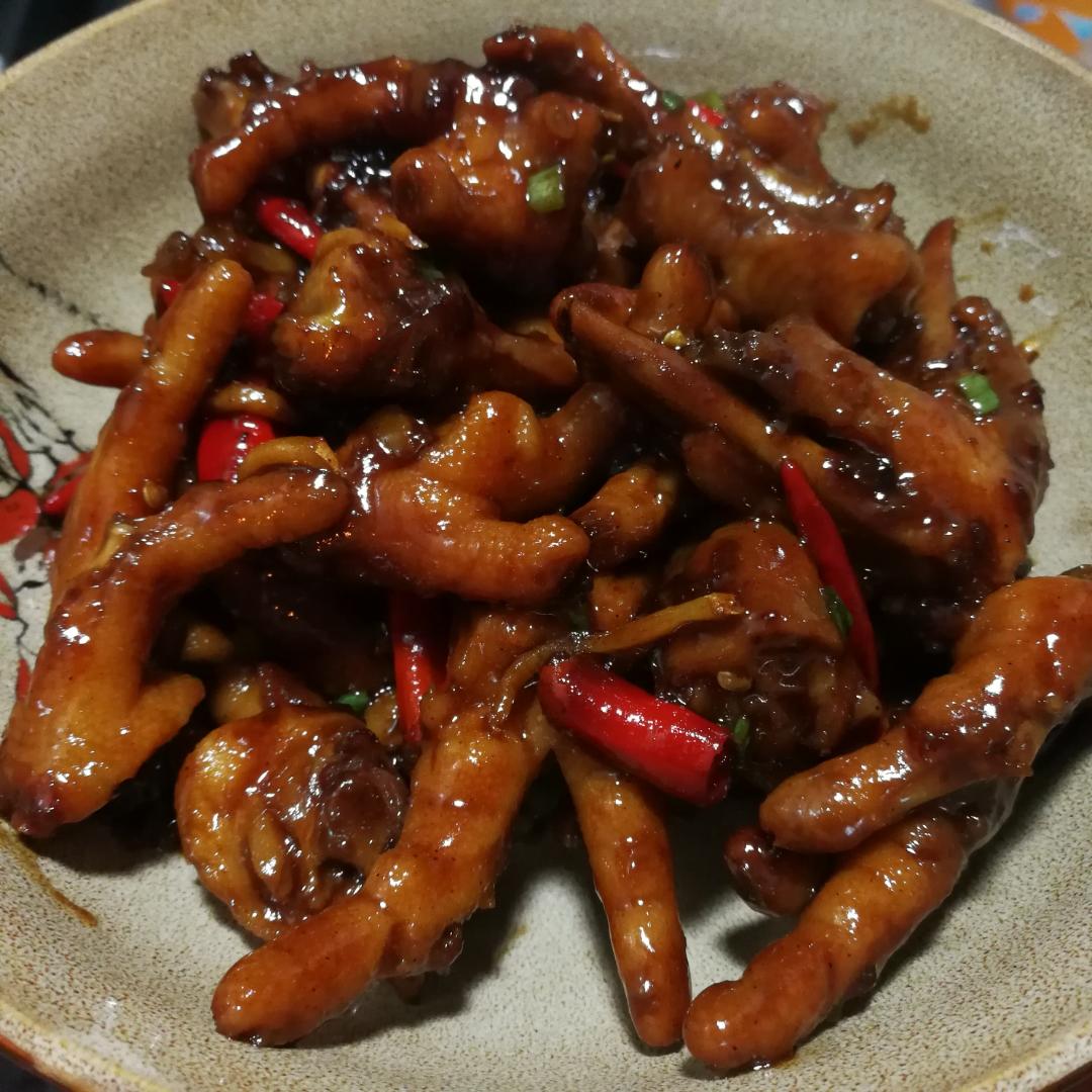 香辣烧鸡爪