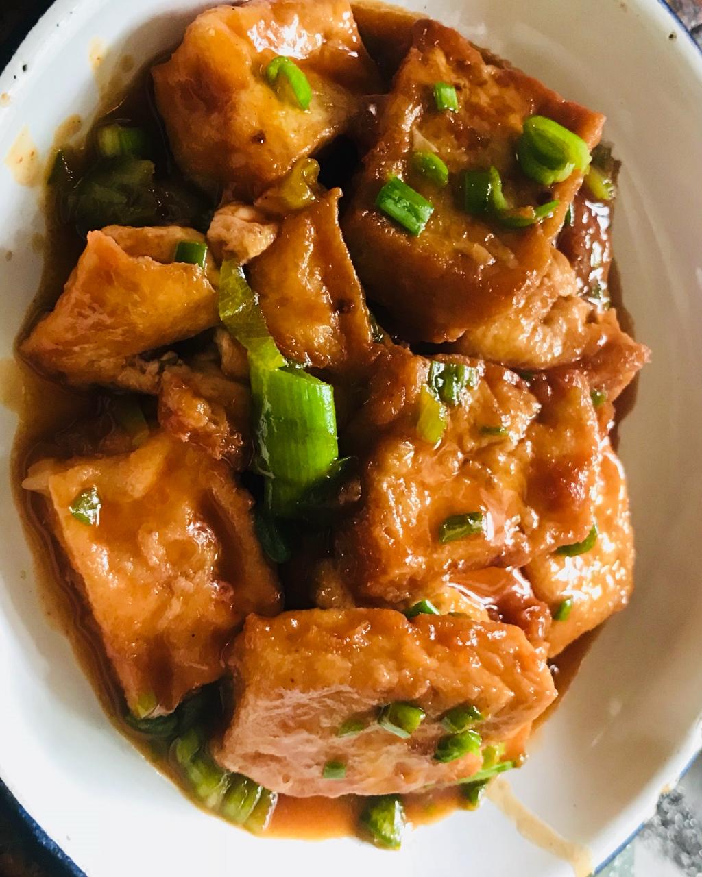 请叫我小鱼酱做的蚝油嫩豆腐