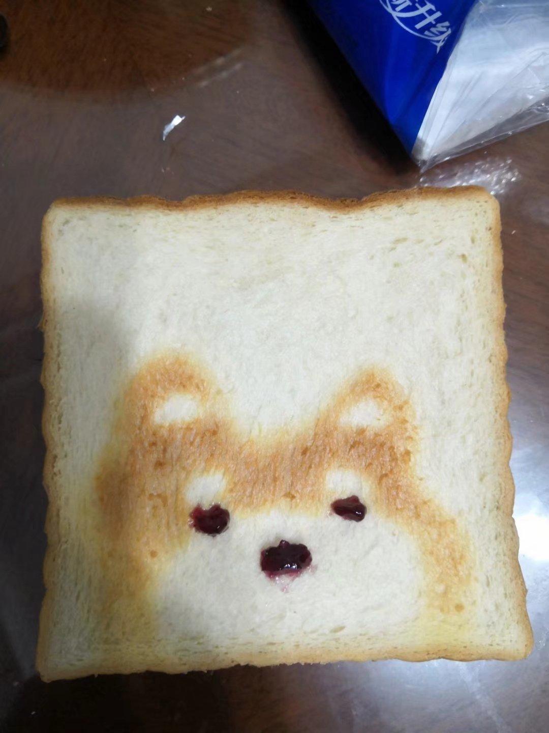 柴犬烤吐司片