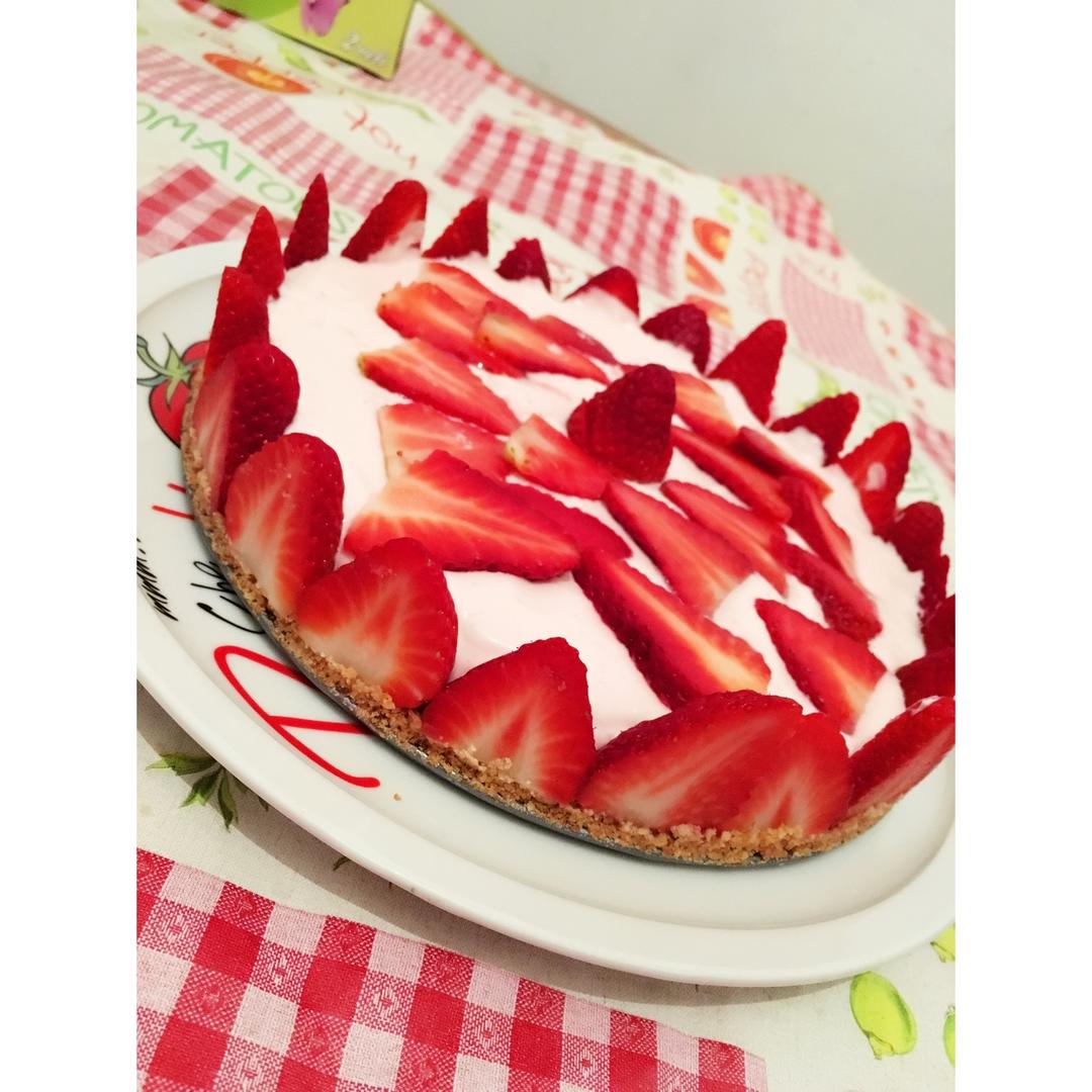 无烤箱版草莓芝士蛋糕