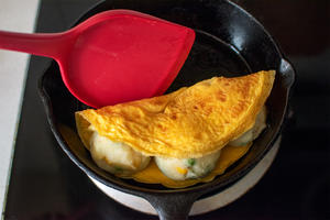 早餐｜芝士土豆泥煎蛋饼的做法 步骤8