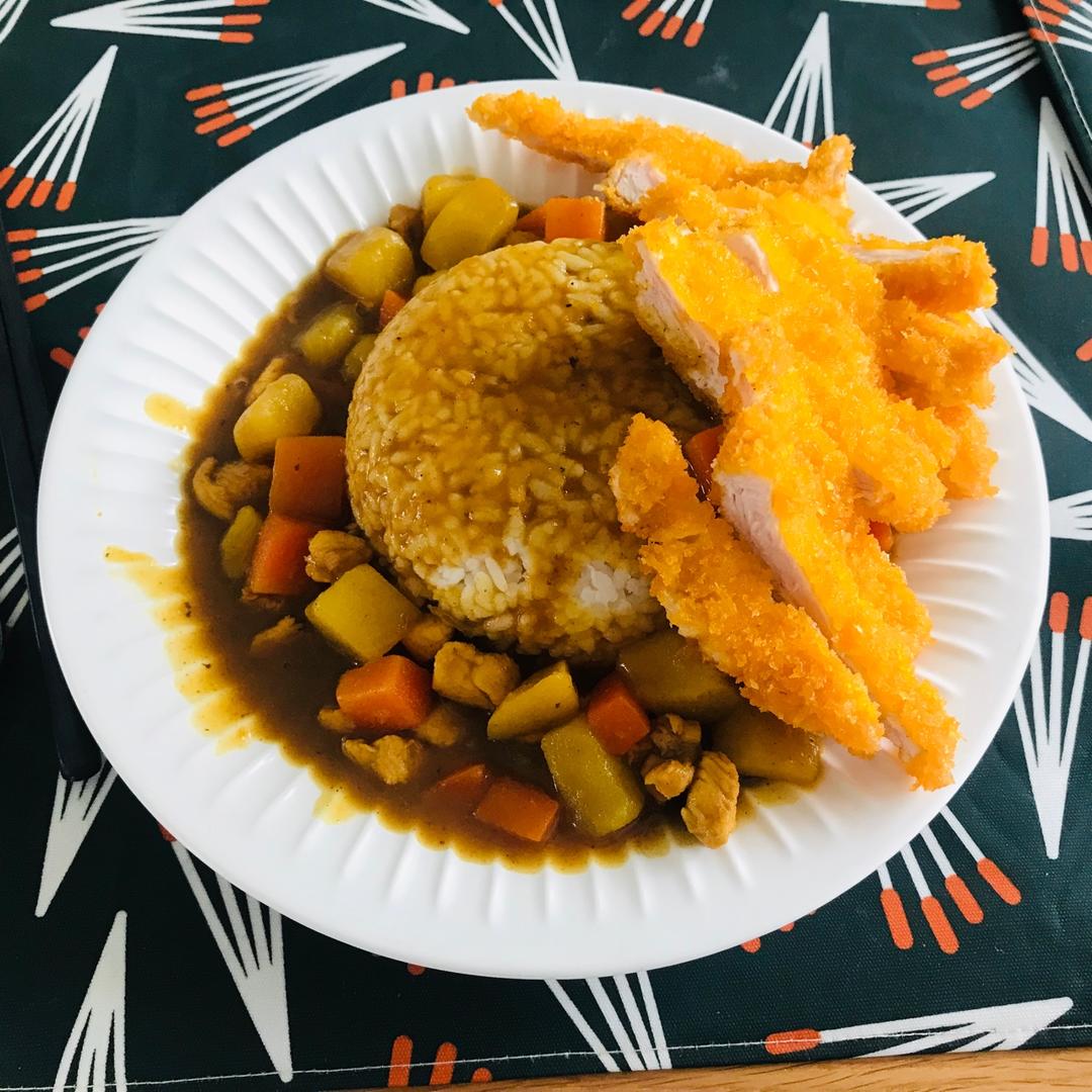咖喱鸡排饭
