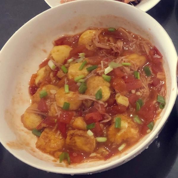 金针菇烧日本豆腐