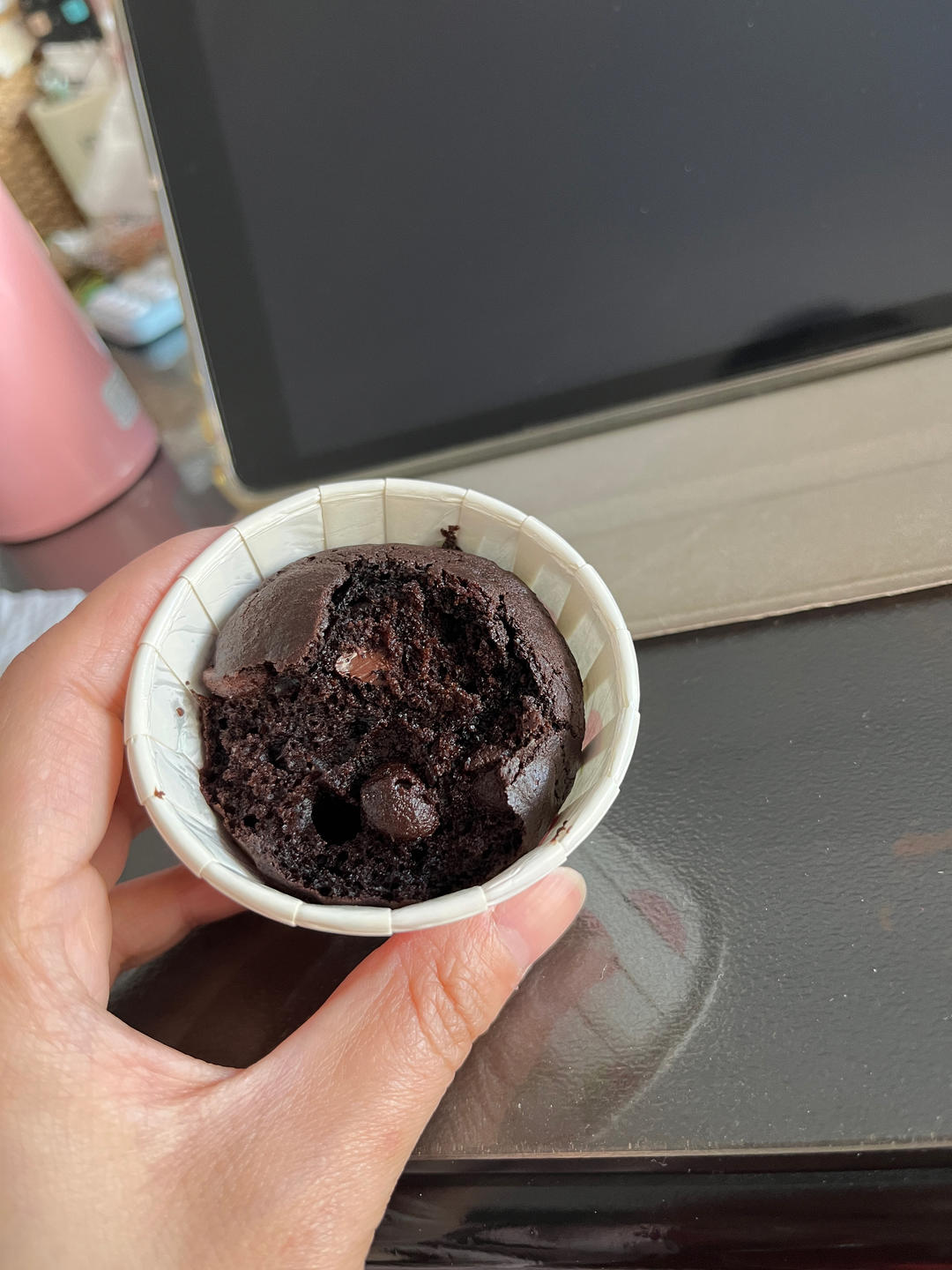 星巴克同款丨巧克力蘑菇头玛芬蛋糕丨免打发零失败