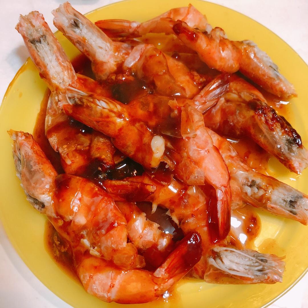 香煎阿根廷红虾