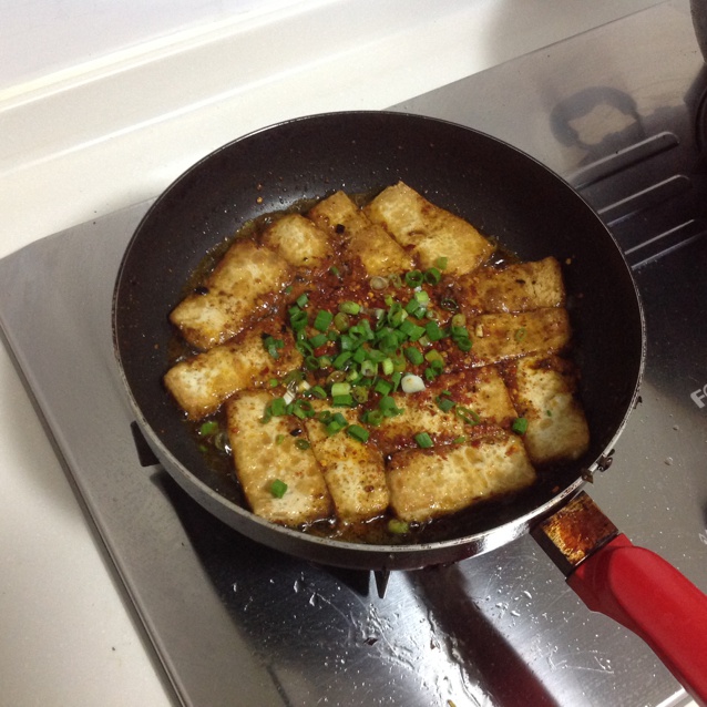 香辣黄金煎豆腐