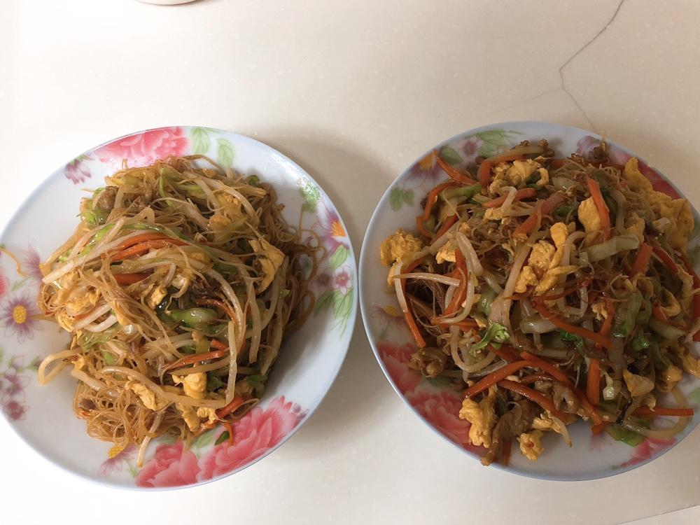 杂菜炒米线