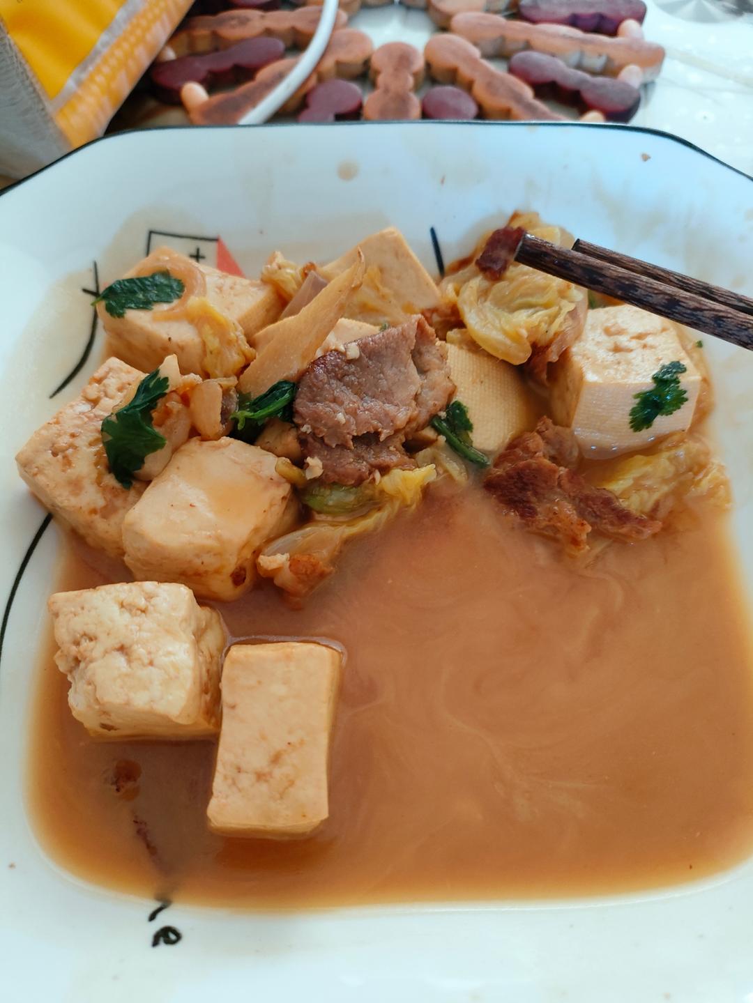 冬季最爱的家常菜！大白菜炖大豆腐或干豆腐