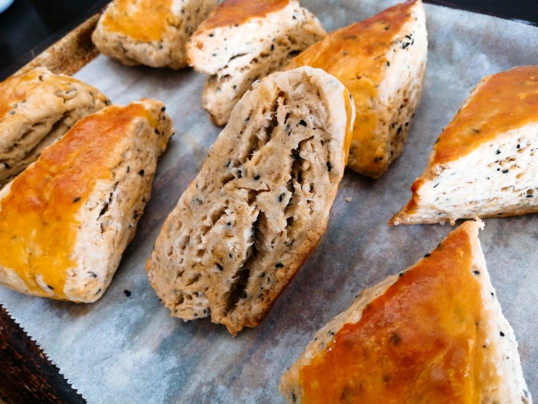 酵母版黑芝麻司康