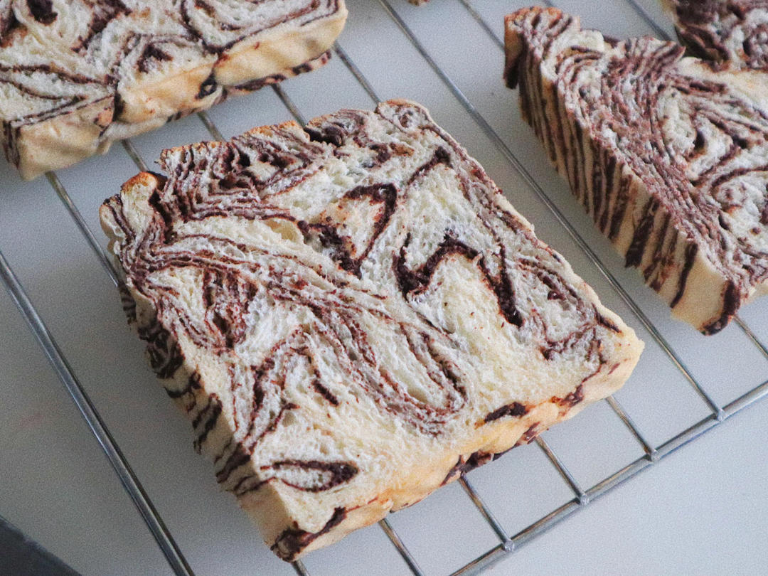 巧克力大理石金砖吐司
