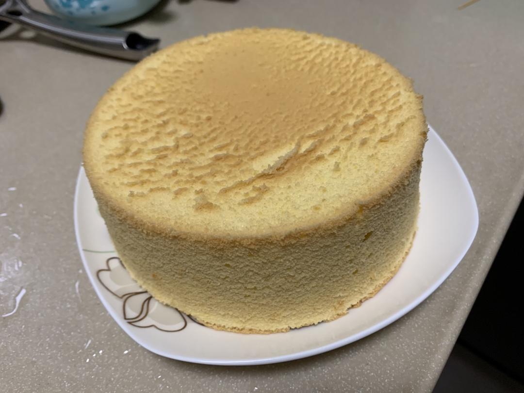 6寸原味戚风蛋糕