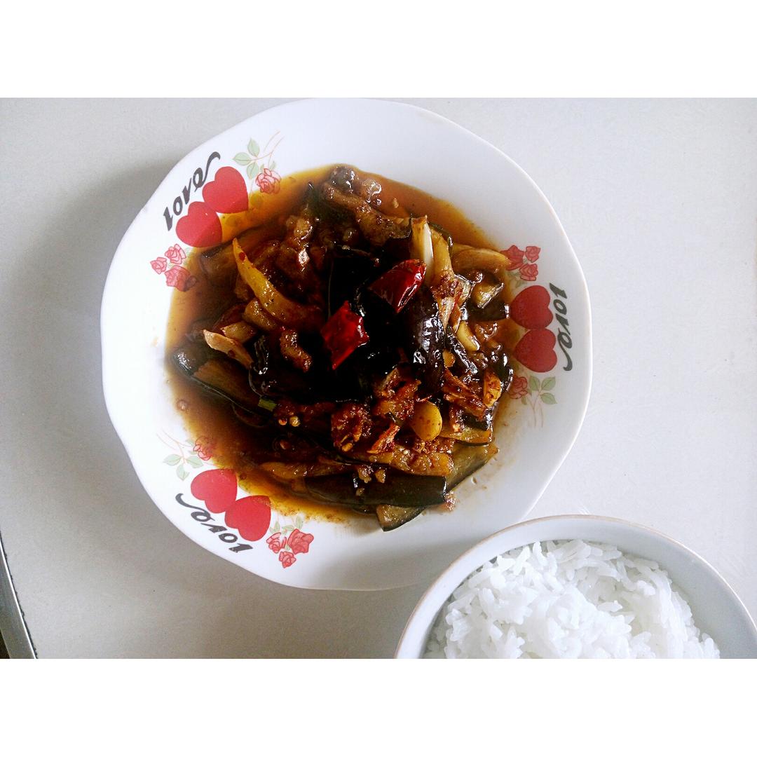 红烧肉沫茄子