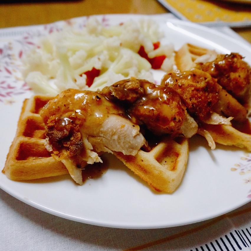 【视频食谱】酵母版脆脆华夫饼