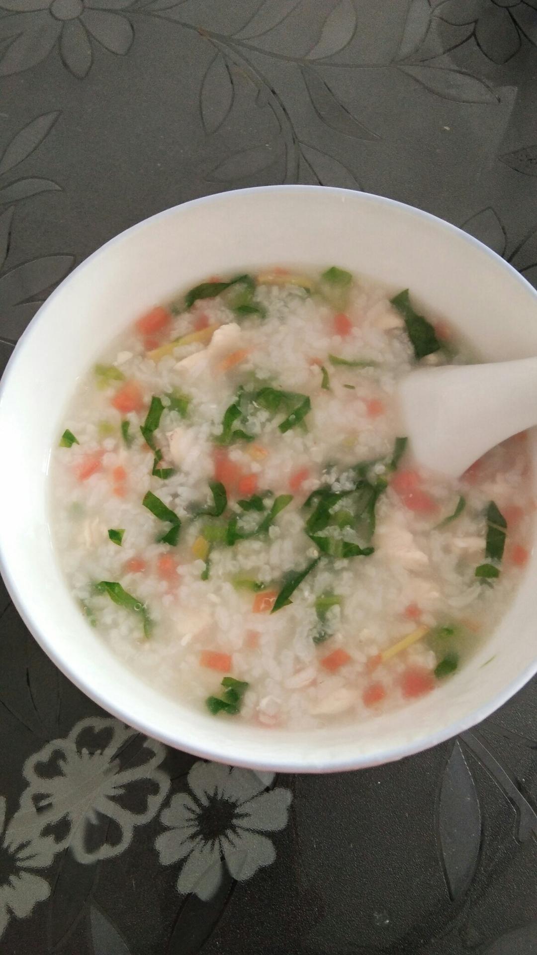 香菇鸡肉蔬菜粥