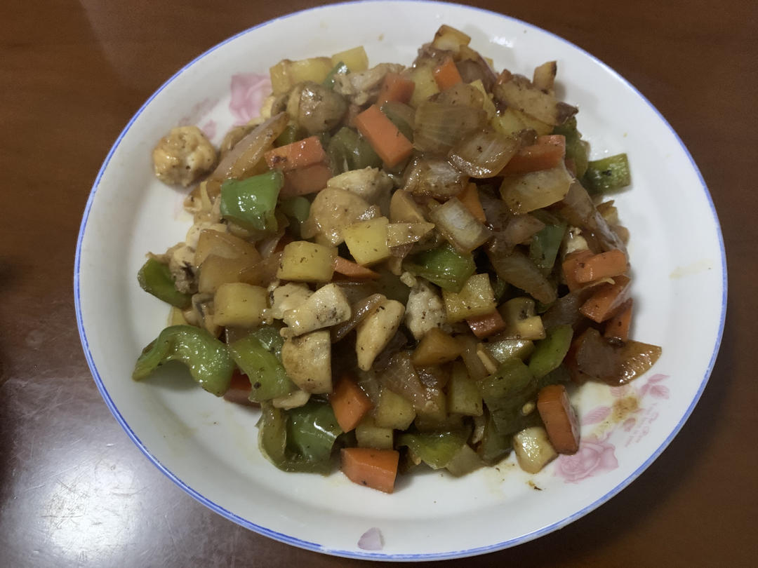 鸡丁青椒土豆片丨健康·三餐