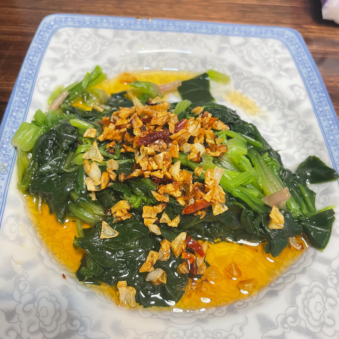 凉拌菠菜(家传秘方)