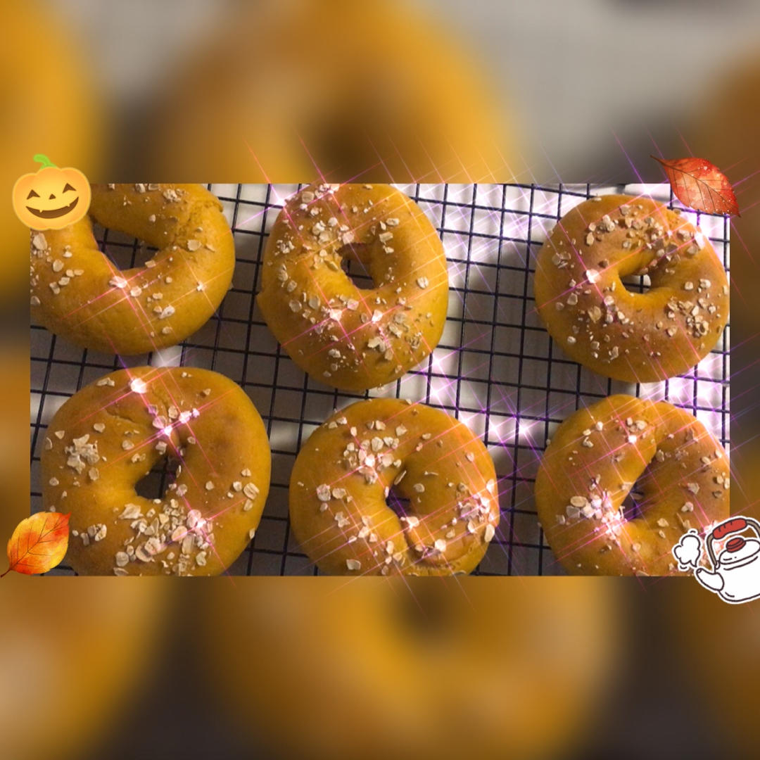 全麦南瓜贝果