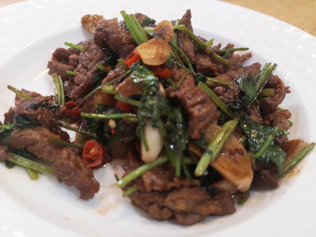 [超下饭]泡椒香菜牛肉