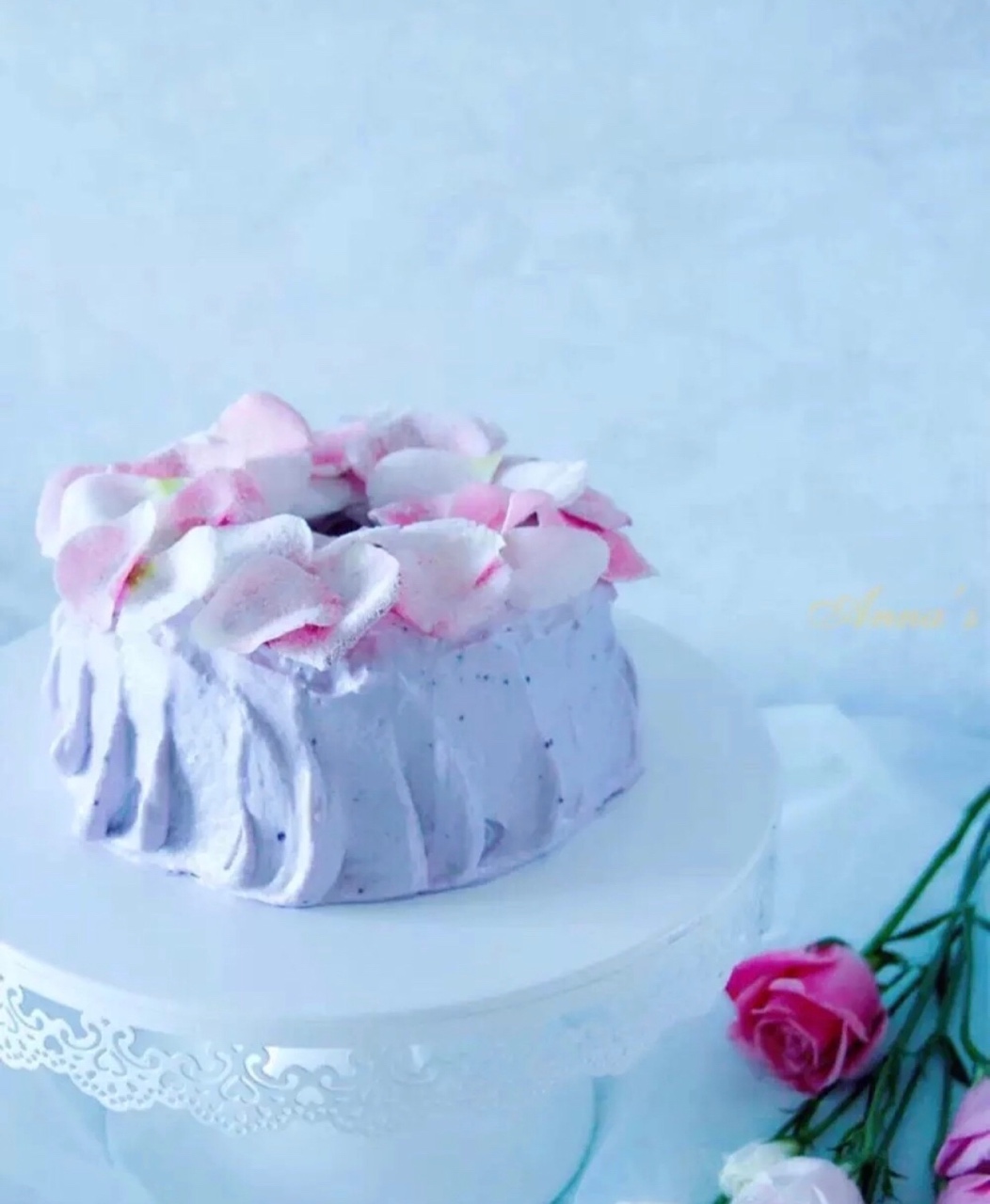 浪漫玫瑰紫芋蛋糕