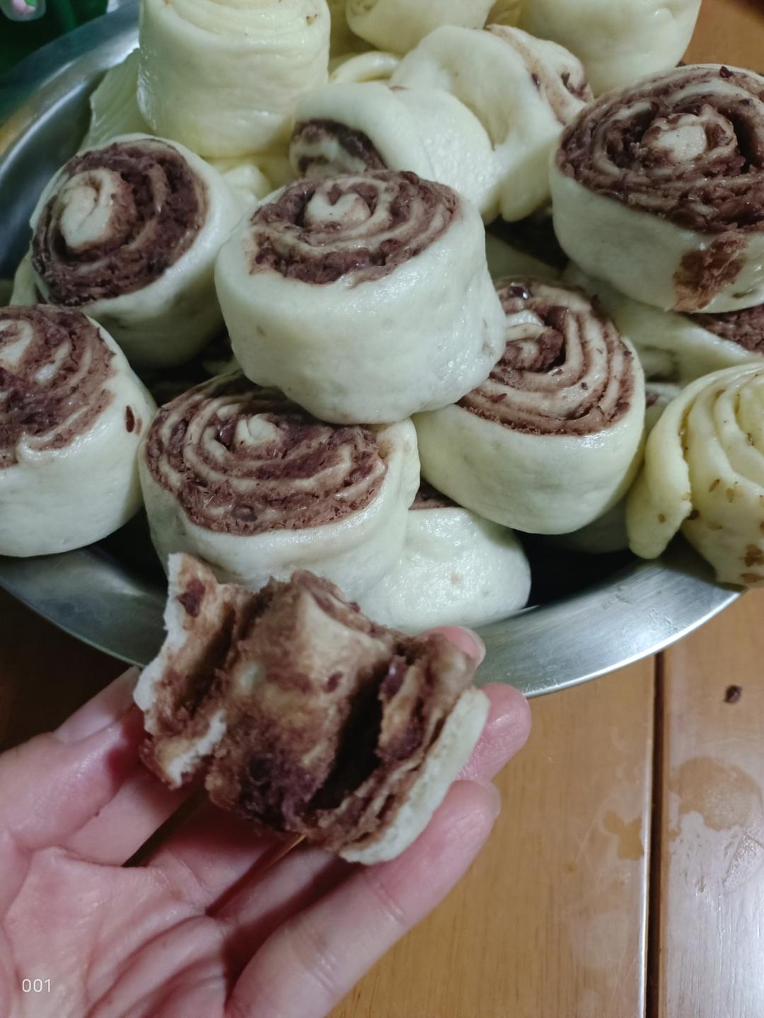 豆沙花卷豆沙卷（红豆沙花卷）