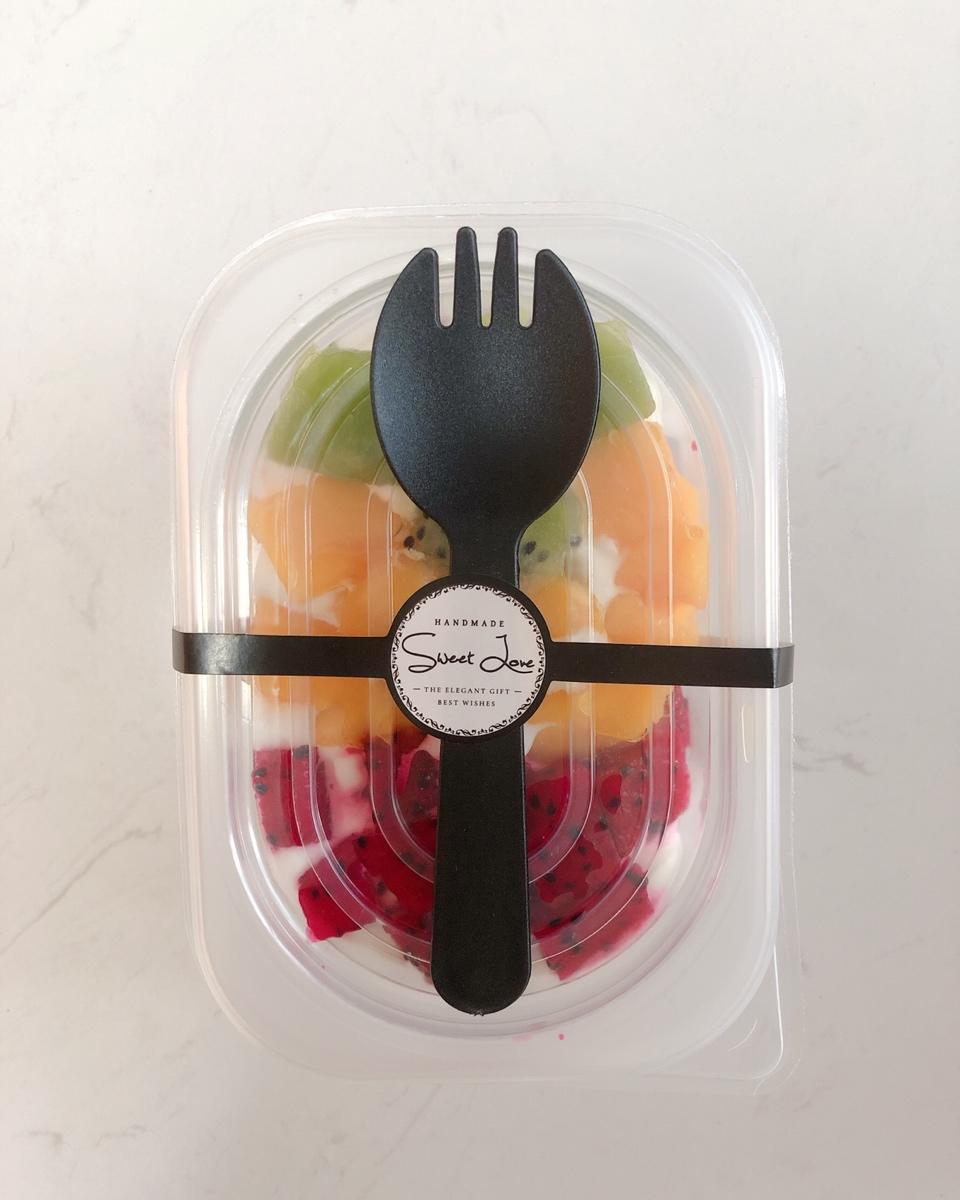简单快手的便当饭盒水果盒子蛋糕