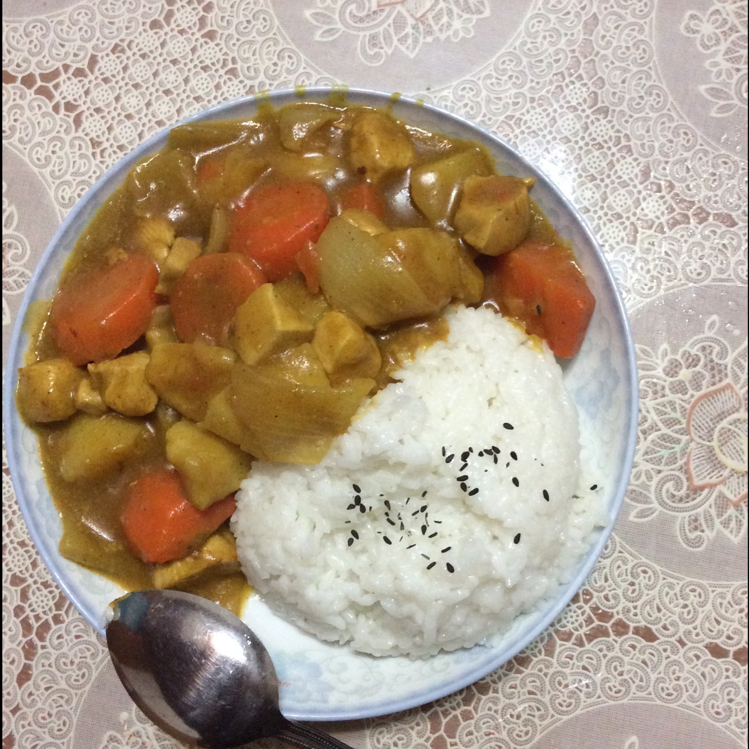 美味咖喱鸡饭