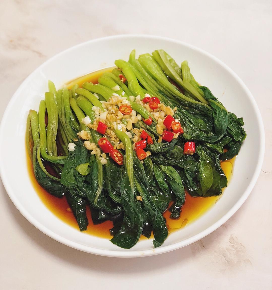 油淋菜心