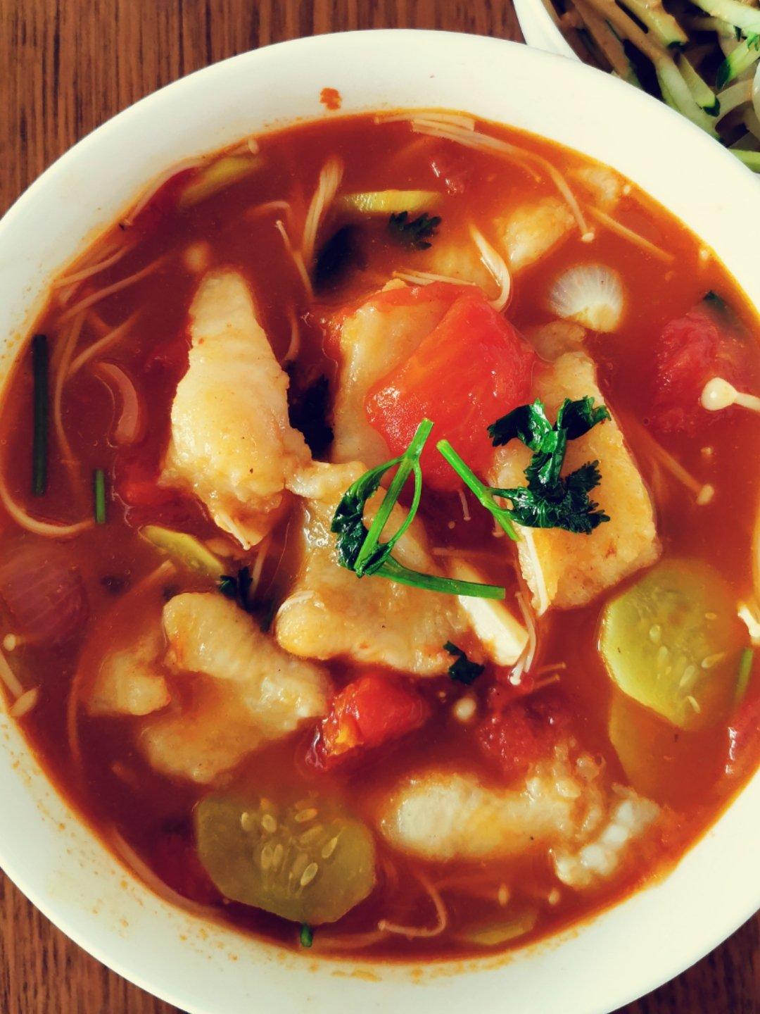 贵州酸汤鱼。