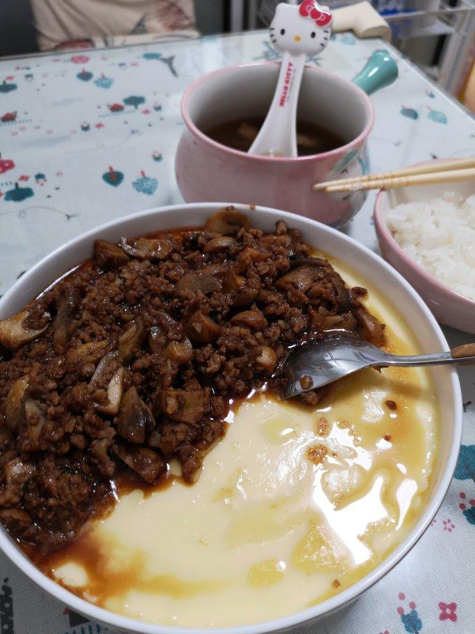 肉末豆腐蒸蛋