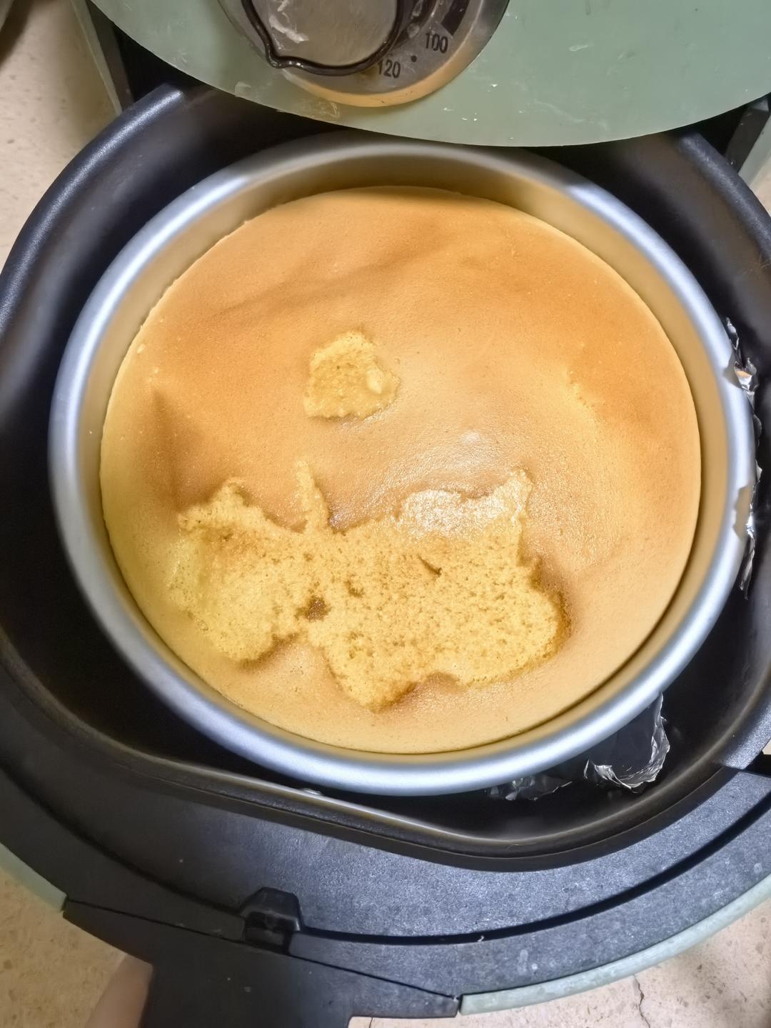 空气炸锅蛋糕 戚风（6寸超详细打蛋/脱模步骤）