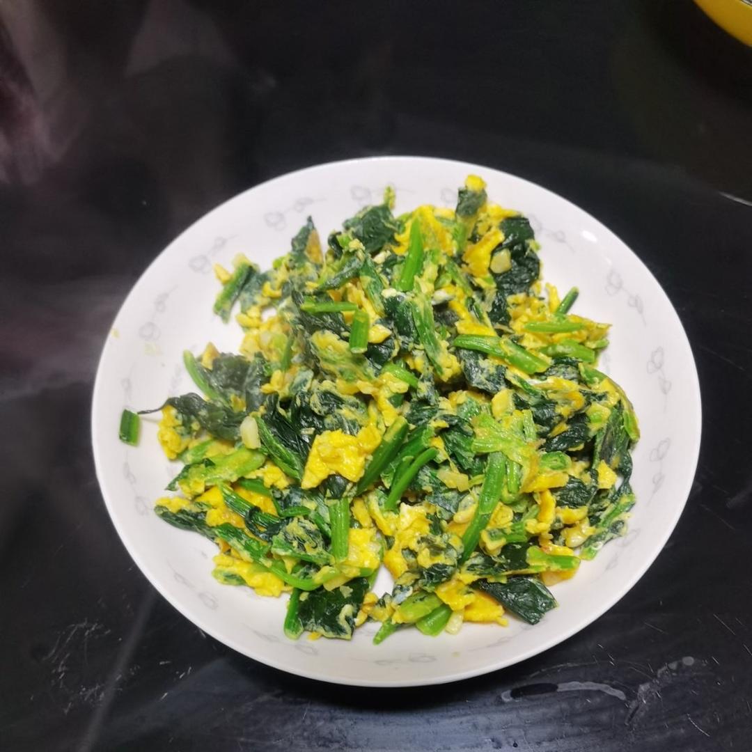 菠菜炒鸡蛋