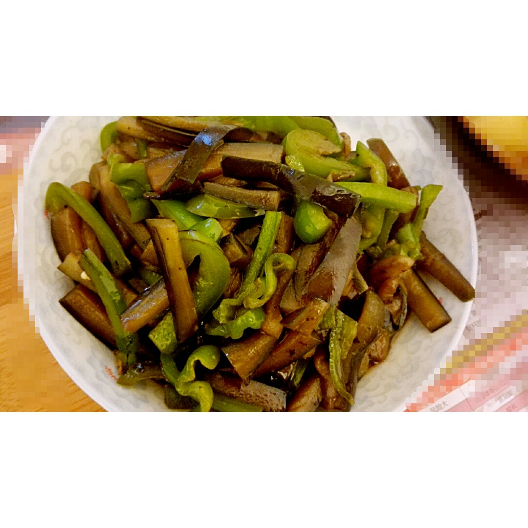 青椒炒茄子