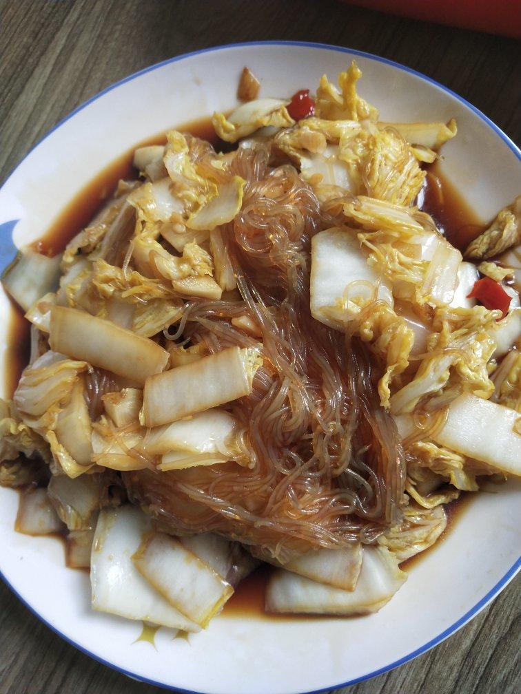 当菜又当饭的‼️白菜炒粉丝