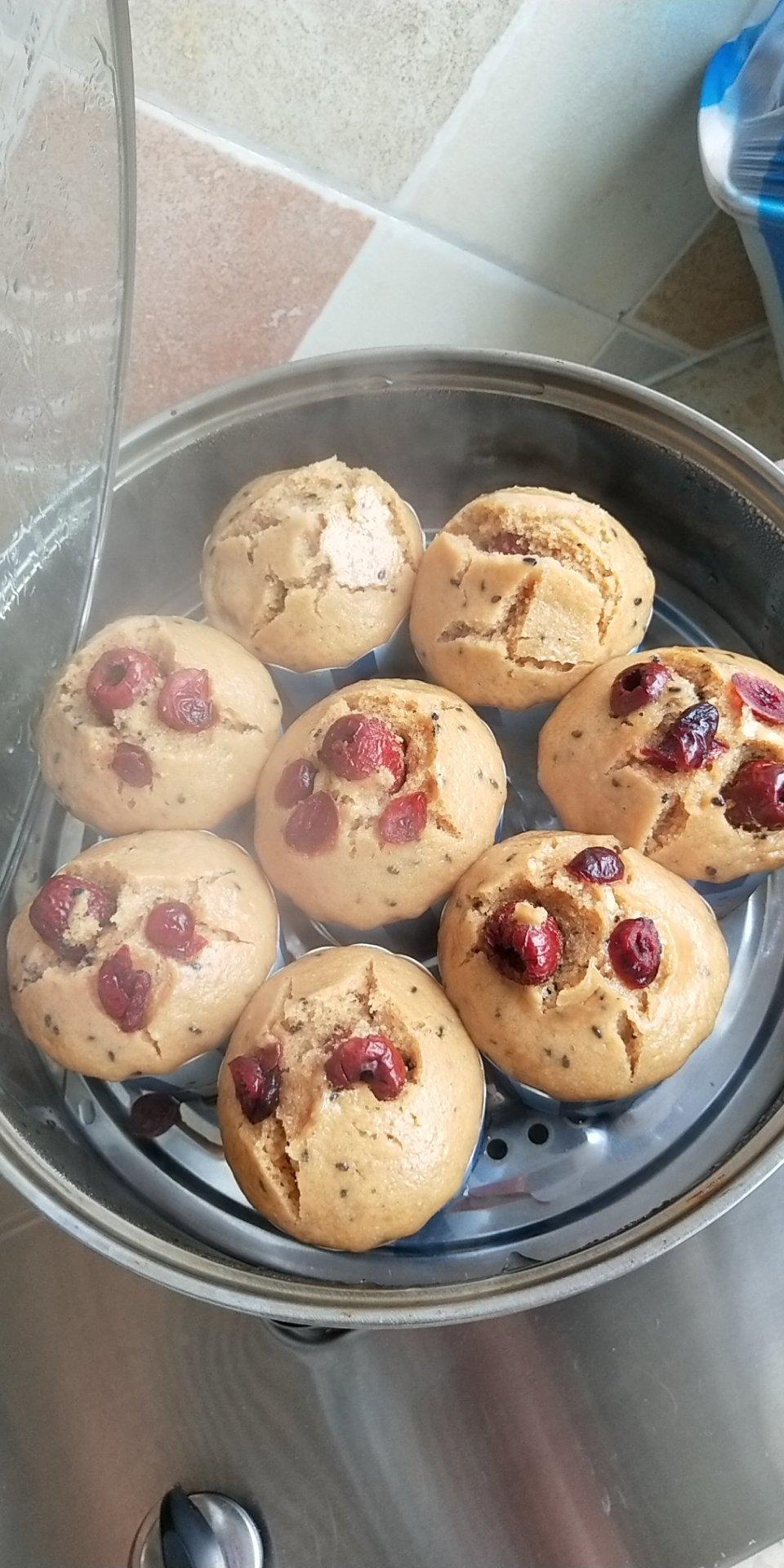 低糖无油的米发糕（不加泡打粉噢~）