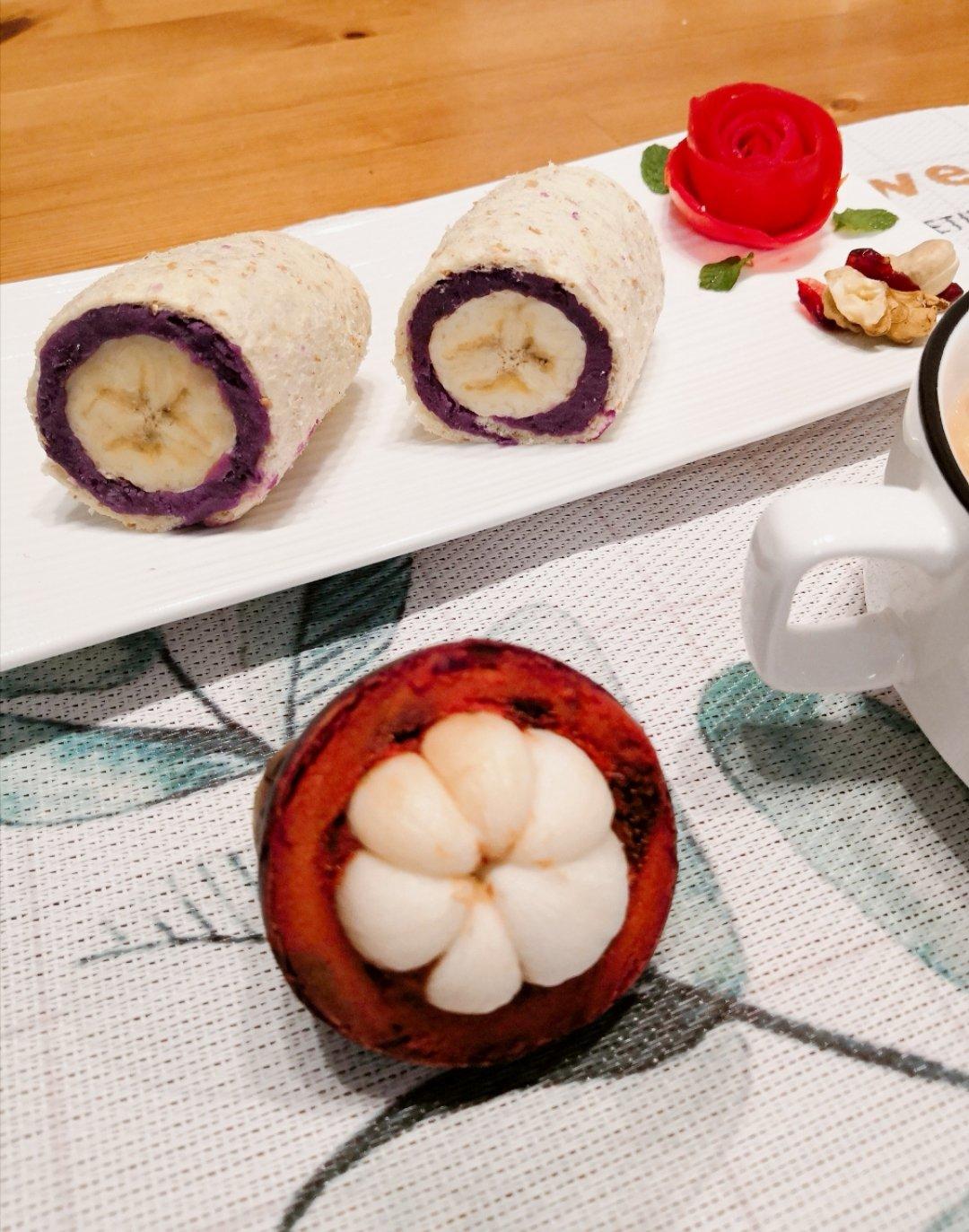 【Keep减肥餐】紫薯卷热可可早餐