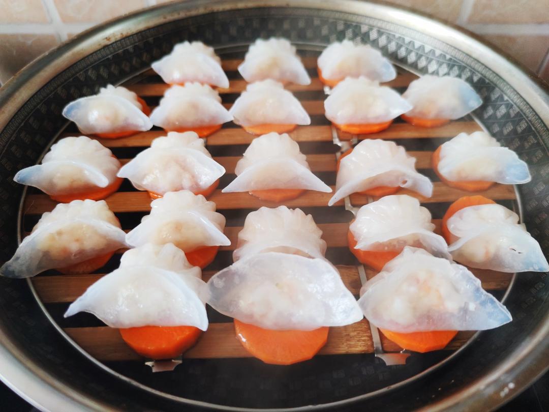 弯梳虾饺