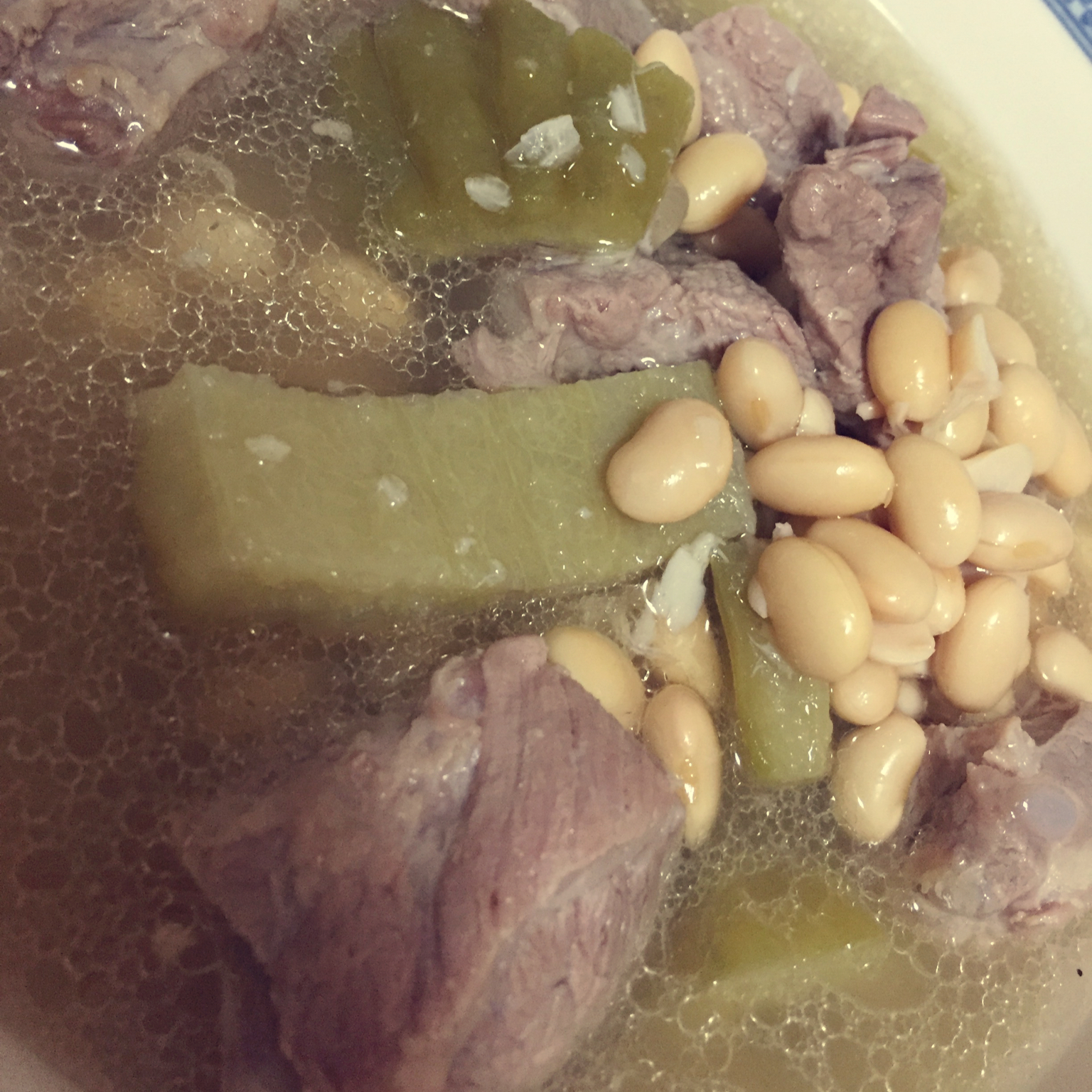 排骨苦瓜黄豆汤