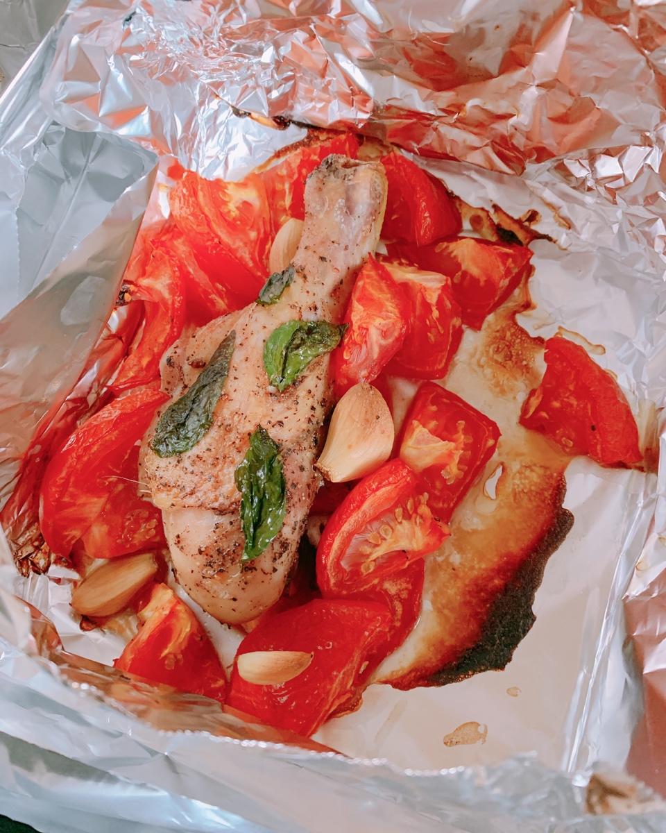 番茄罗勒烤鸡腿（杰米奥利弗的方子）