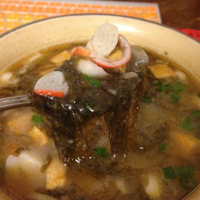 紫菜虾皮疙瘩汤